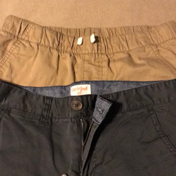 2 pair Cat & jack cotton boys pants - Picture 3 of 3